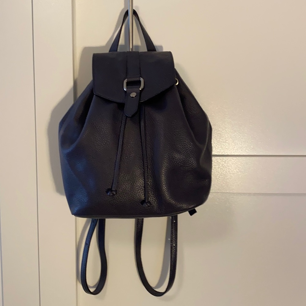 A. Bellucci Navy Leather Backpack